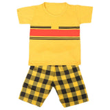 Boys 2 Pcs Suit Half Sleeves - Yellow, Kids, Boys Sets And Suits, Chase Value, Chase Value