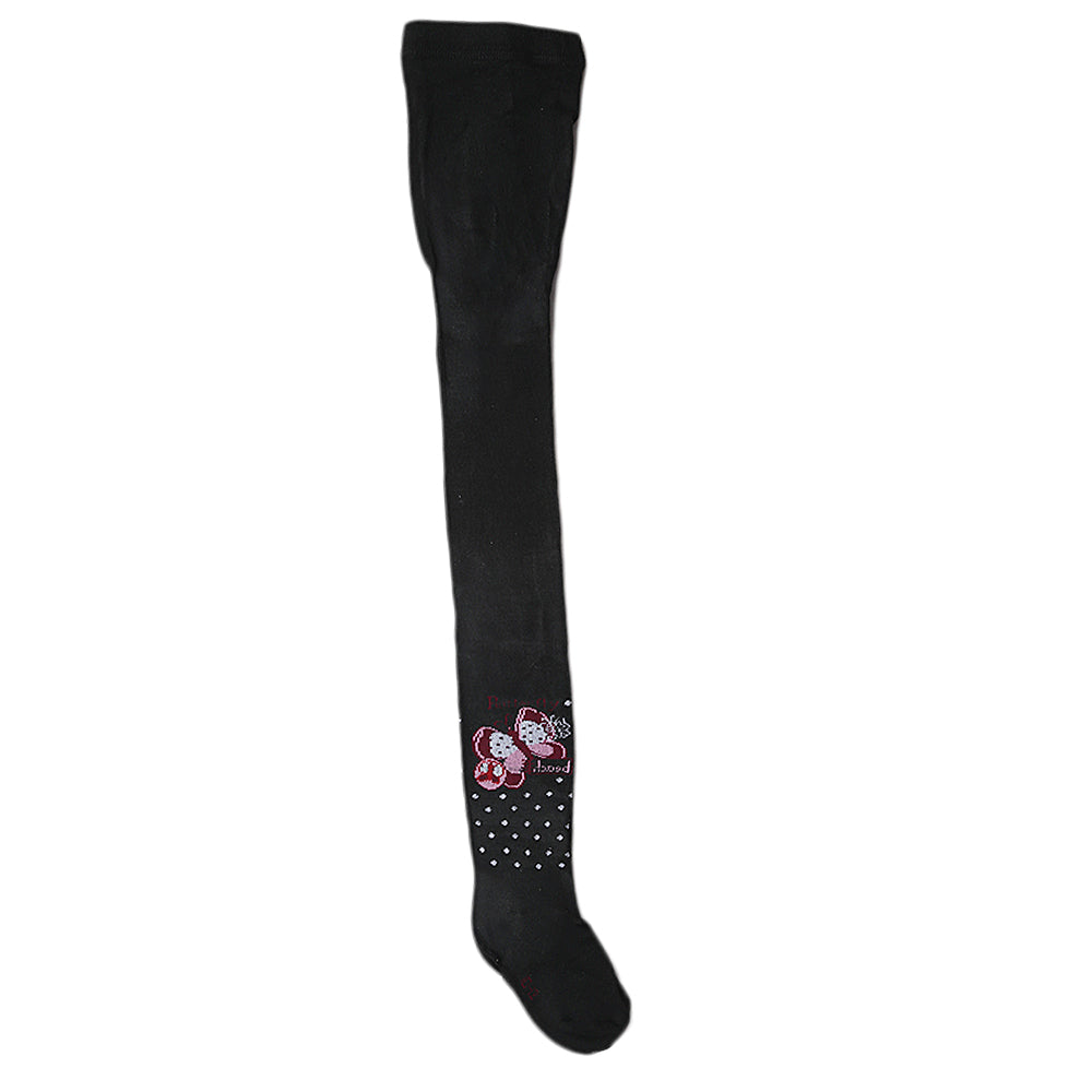 Girls Printed Legging - Black, Kids, Tights Leggings And Pajama, Chase Value, Chase Value