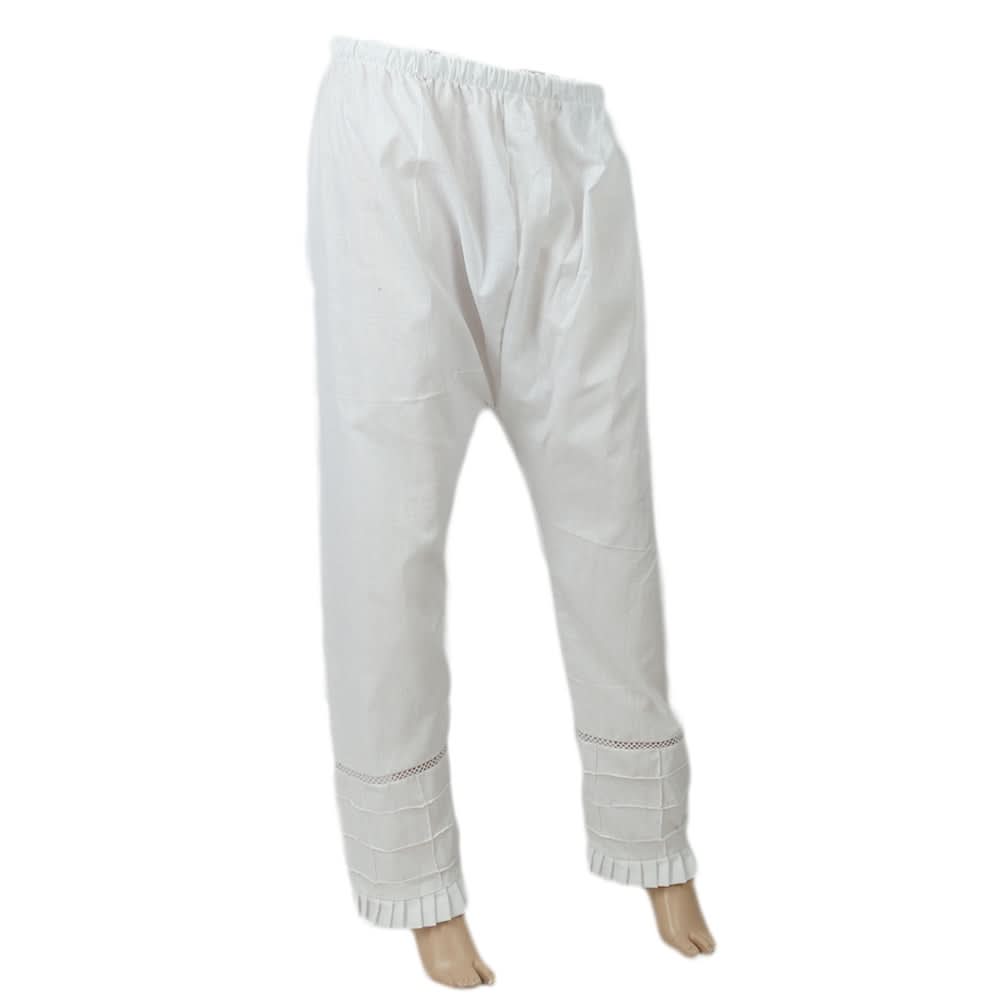 Women's Pentax With Filar Lace Trouser - White, Women, Pants & Tights, Chase Value, Chase Value