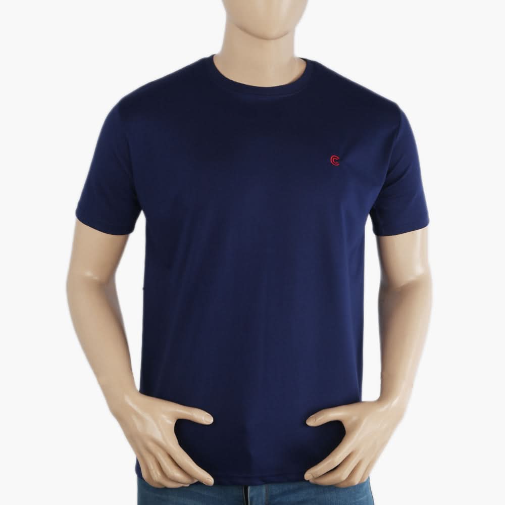 Men's Half Sleeves T-Shirt - Navy Blue, Men's T-Shirts & Polos, Chase Value, Chase Value