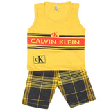 Boys 2 Pcs Suit Sando - Yellow, Kids, Boys Sets And Suits, Chase Value, Chase Value