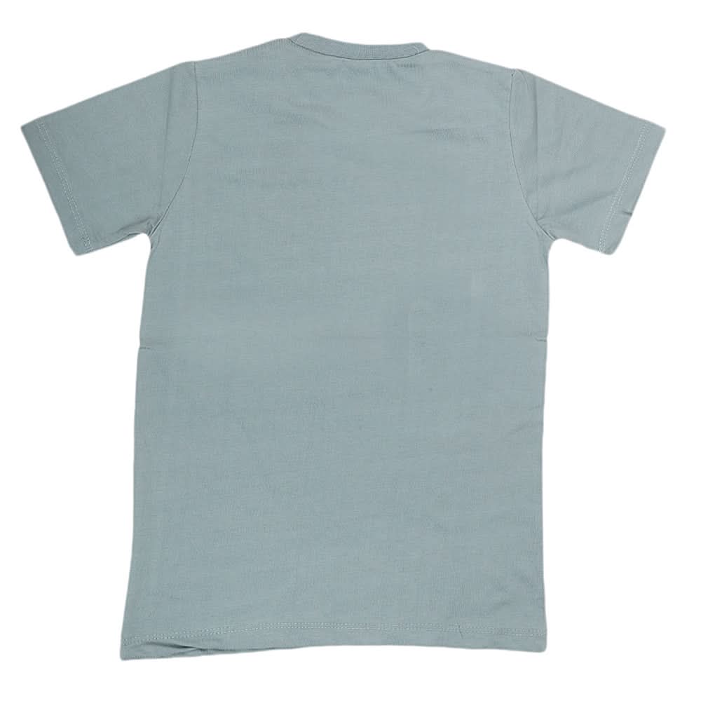 Boys Half Sleeves Jersey T-Shirt - Steel Grey, Kids, Boys T-Shirts, Chase Value, Chase Value