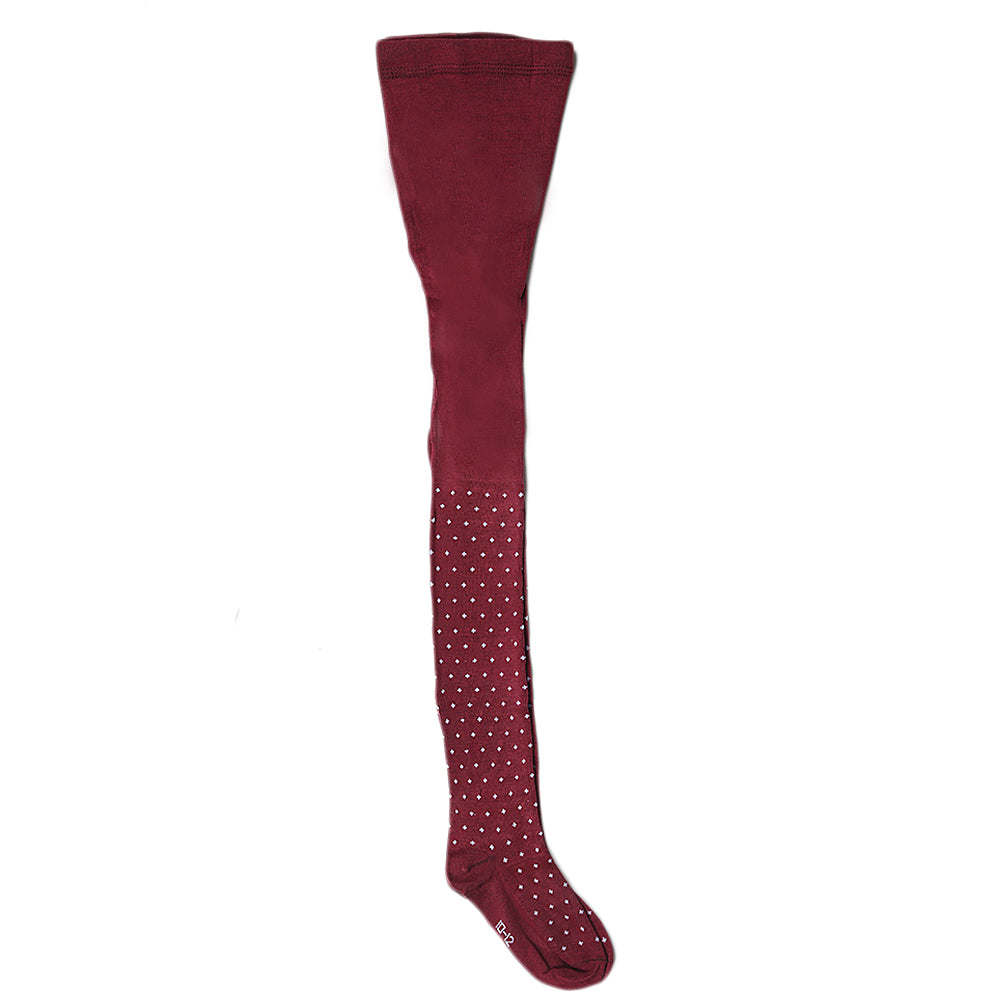 Girls Printed Legging - Maroon, Kids, Tights Leggings And Pajama, Chase Value, Chase Value