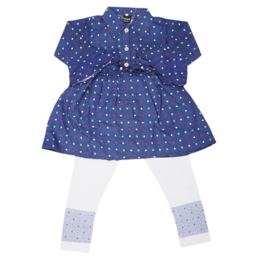 Girls Full Sleeves Suit - Navy Blue, Kids, Girls Sets And Suits, Chase Value, Chase Value