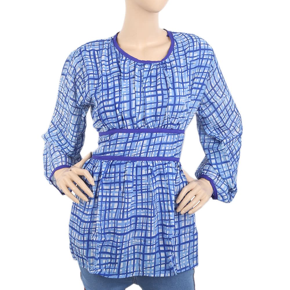 Women's Full Sleeve Top - Blue, Women, T-Shirts And Tops, Chase Value, Chase Value