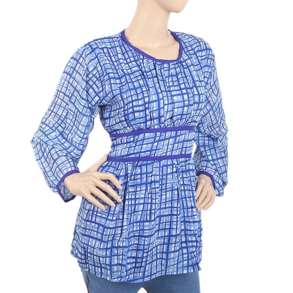 Women's Full Sleeve Top - Blue, Women, T-Shirts And Tops, Chase Value, Chase Value