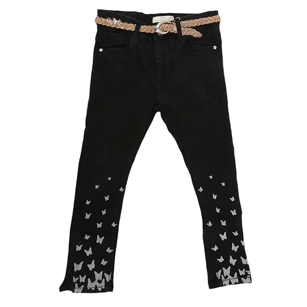 Eminent Girls Embroidered Pant - Black, Kids, Girls Pants And Capri, Eminent, Chase Value