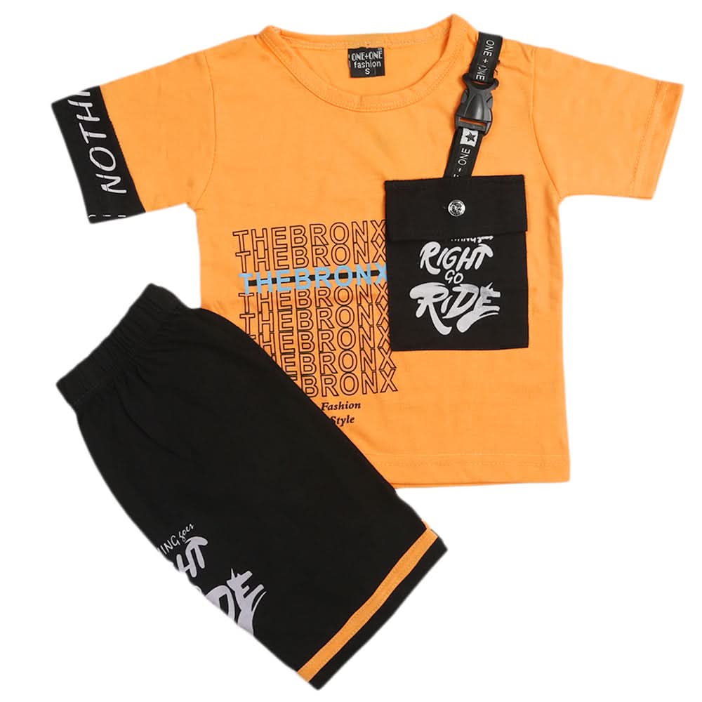 Boys Short Suit - Peach, Boys Sets & Suits, Chase Value, Chase Value