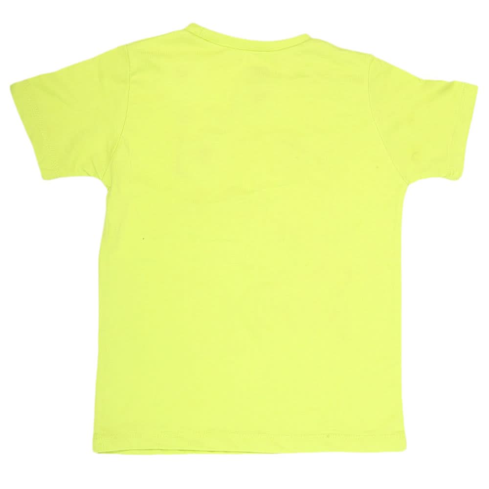 Boys Half Sleeves Jersey T-Shirt - Light Green, Kids, Boys T-Shirts, Chase Value, Chase Value