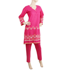 Women's Khaddar Shalwar Suit - Dark Pink, Women, Shalwar Suits, Chase Value, Chase Value