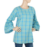 Women's Western Top  With Pearls - Blue, Women, T-Shirts And Tops, Chase Value, Chase Value
