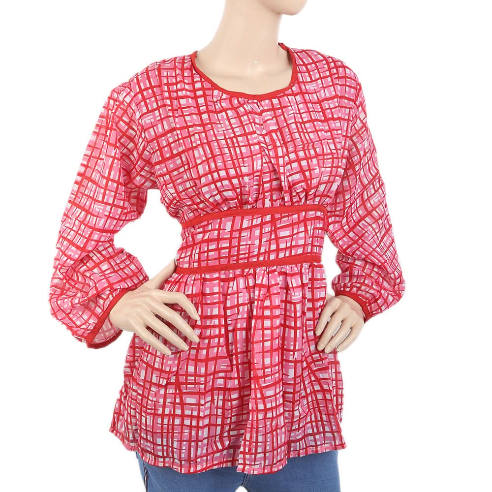 Women's Full Sleeve Top - Red, Women, T-Shirts And Tops, Chase Value, Chase Value