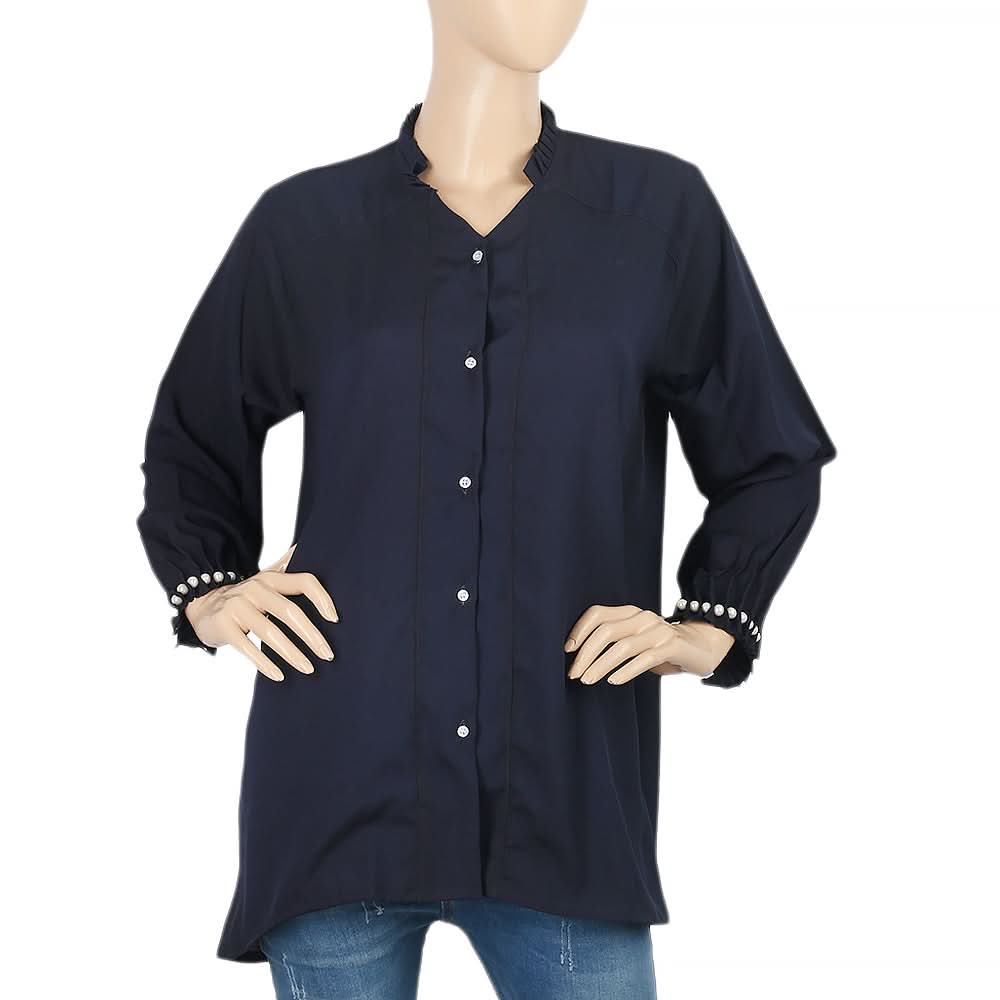 Women's Casual Shirt - Navy Blue, Women, T-Shirts And Tops, Chase Value, Chase Value