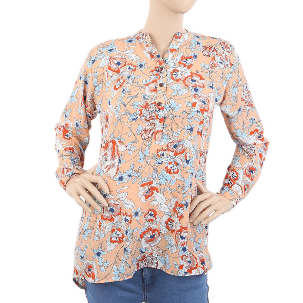 Women's Full Sleeve Top - Peach, Women, T-Shirts And Tops, Chase Value, Chase Value