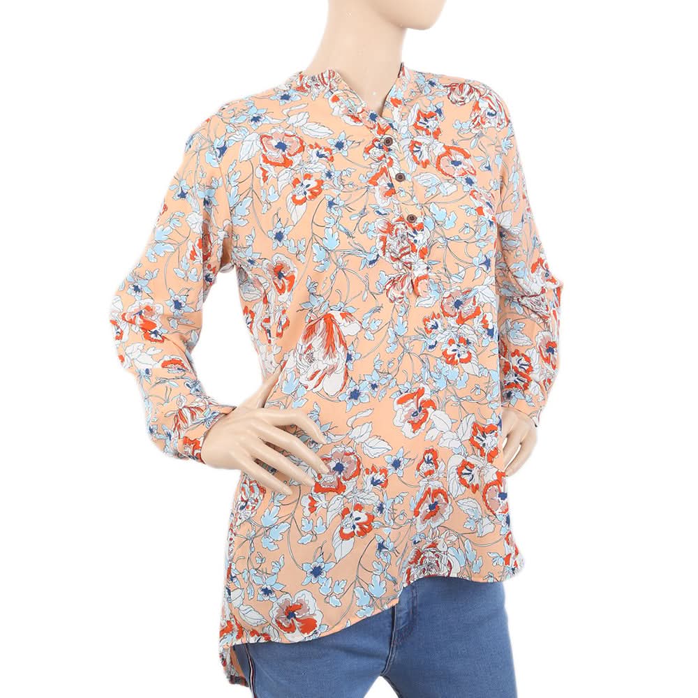 Women's Full Sleeve Top - Peach, Women, T-Shirts And Tops, Chase Value, Chase Value