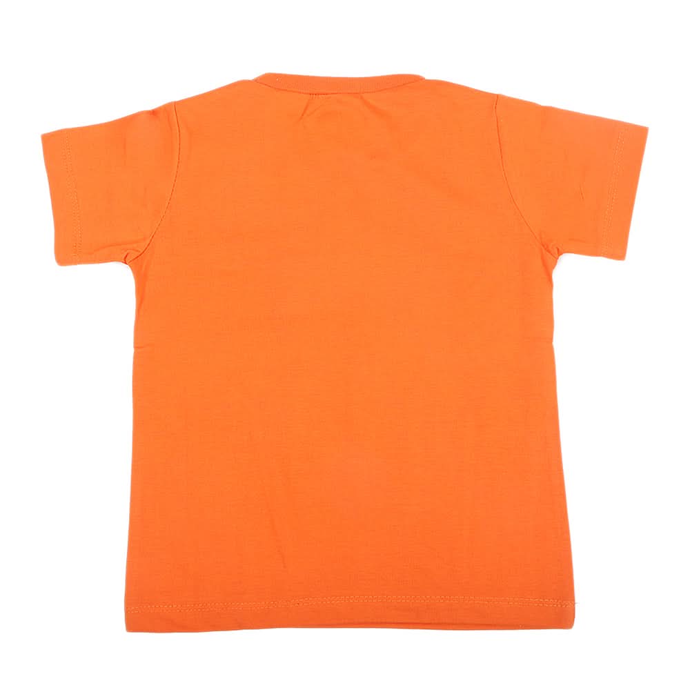 Boys Half Sleeves Jersey T-Shirt 4125 - Orange, Kids, Boys T-Shirts, Chase Value, Chase Value
