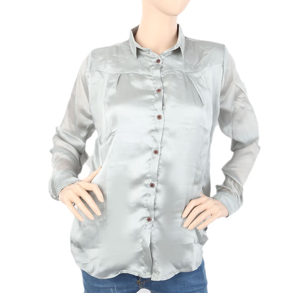 Women's Full Sleeves Top - Sea Green, Women, T-Shirts And Tops, Chase Value, Chase Value