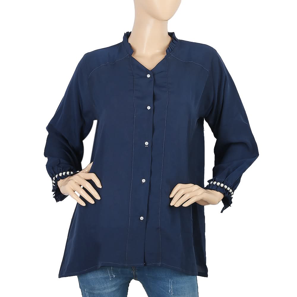 Women's Casual Shirt - Dark Blue, Women, T-Shirts And Tops, Chase Value, Chase Value