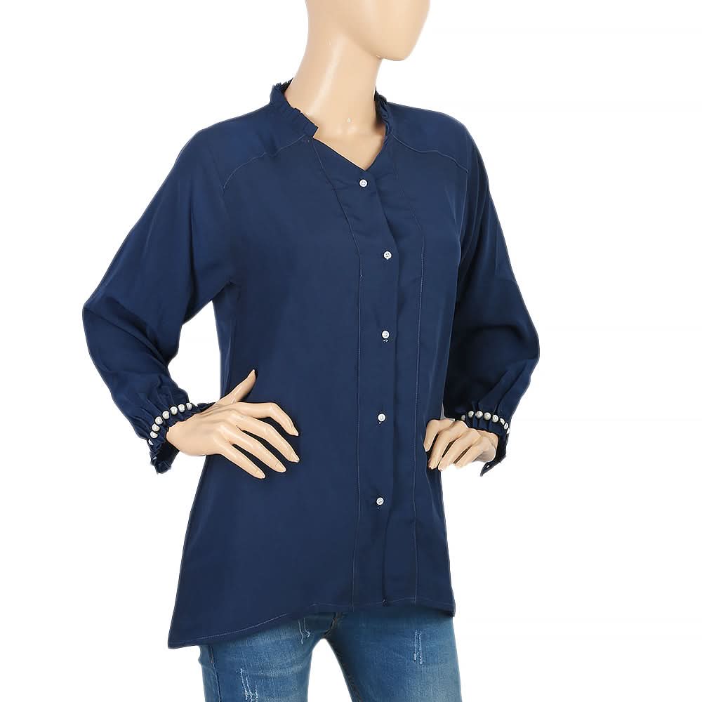 Women's Casual Shirt - Dark Blue, Women, T-Shirts And Tops, Chase Value, Chase Value