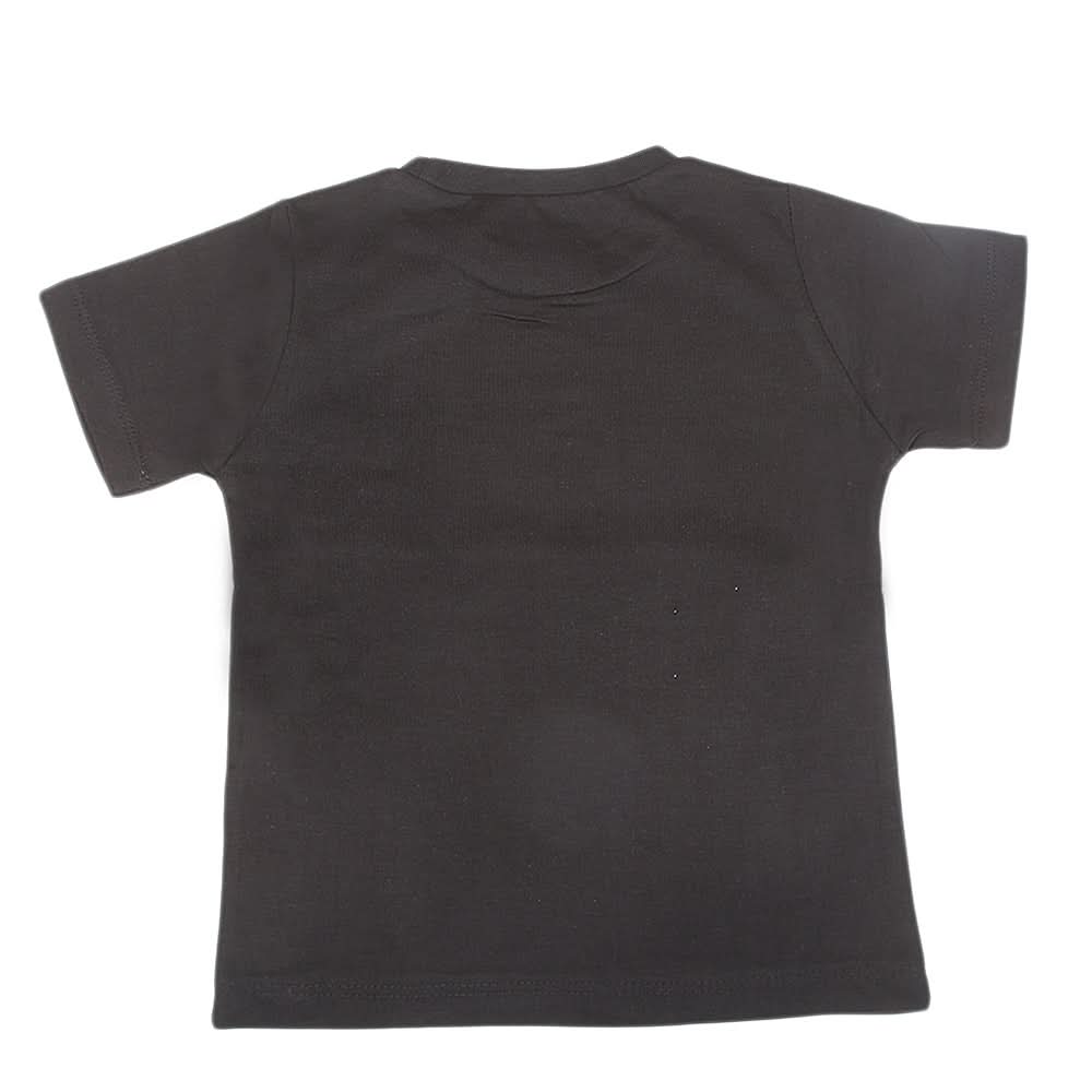 Boys Half Sleeves Jersey T-Shirt 4125 - Black, Kids, Boys T-Shirts, Chase Value, Chase Value
