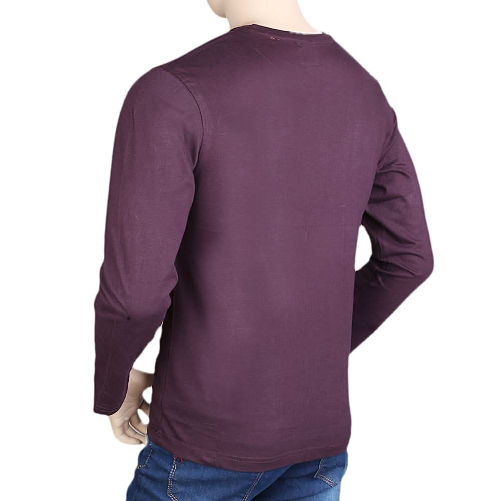 Men's Full Sleeves T Shirt - Purple, Mens T-Shirts, Chase Value, Chase Value