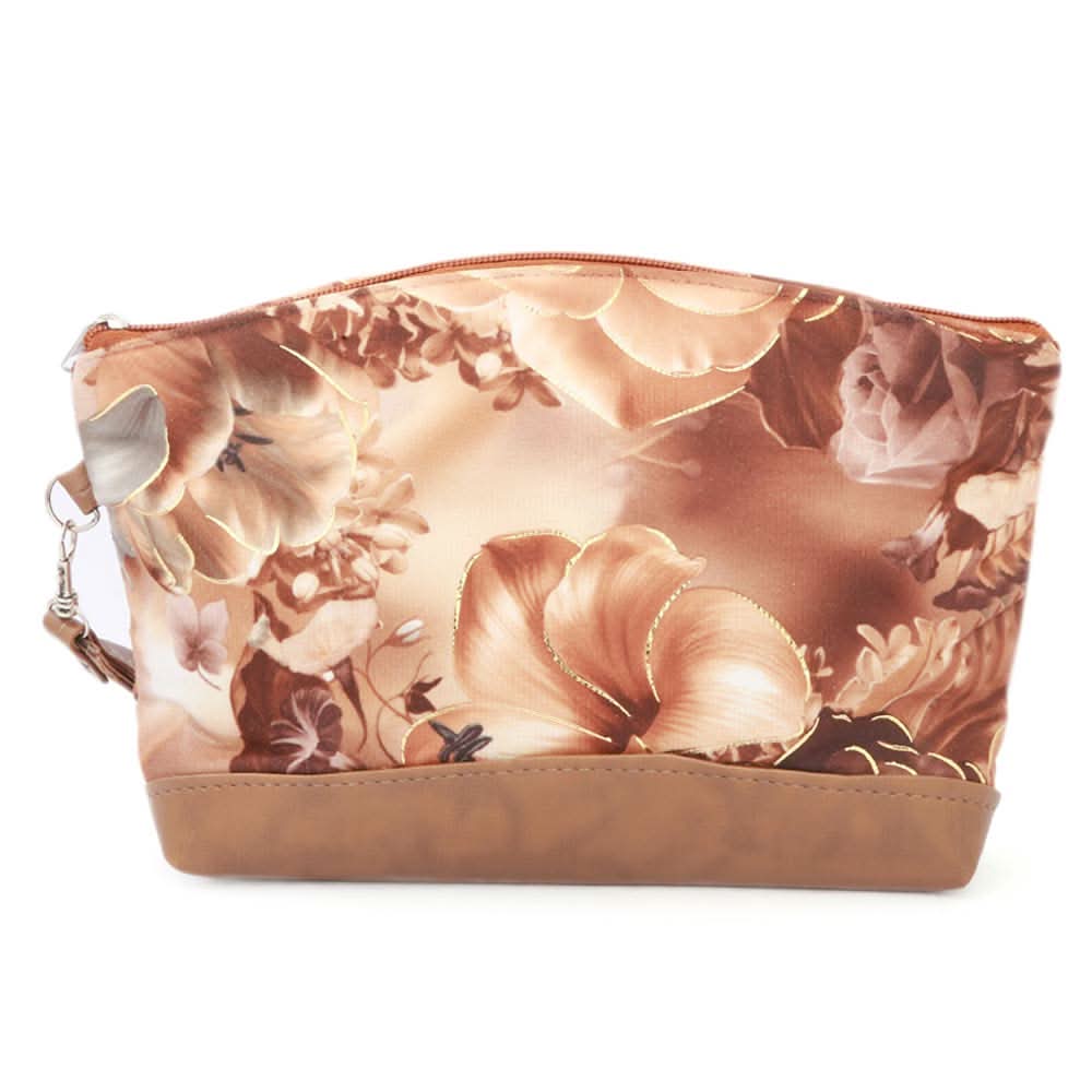 Women's Flower Printed Pouch - Brown, Women, Wallets, Chase Value, Chase Value