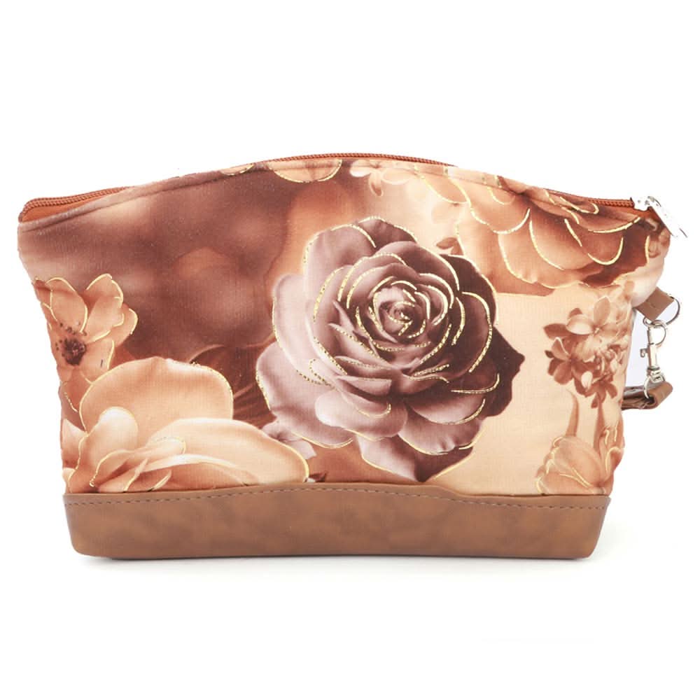 Women's Flower Printed Pouch - Brown, Women, Wallets, Chase Value, Chase Value