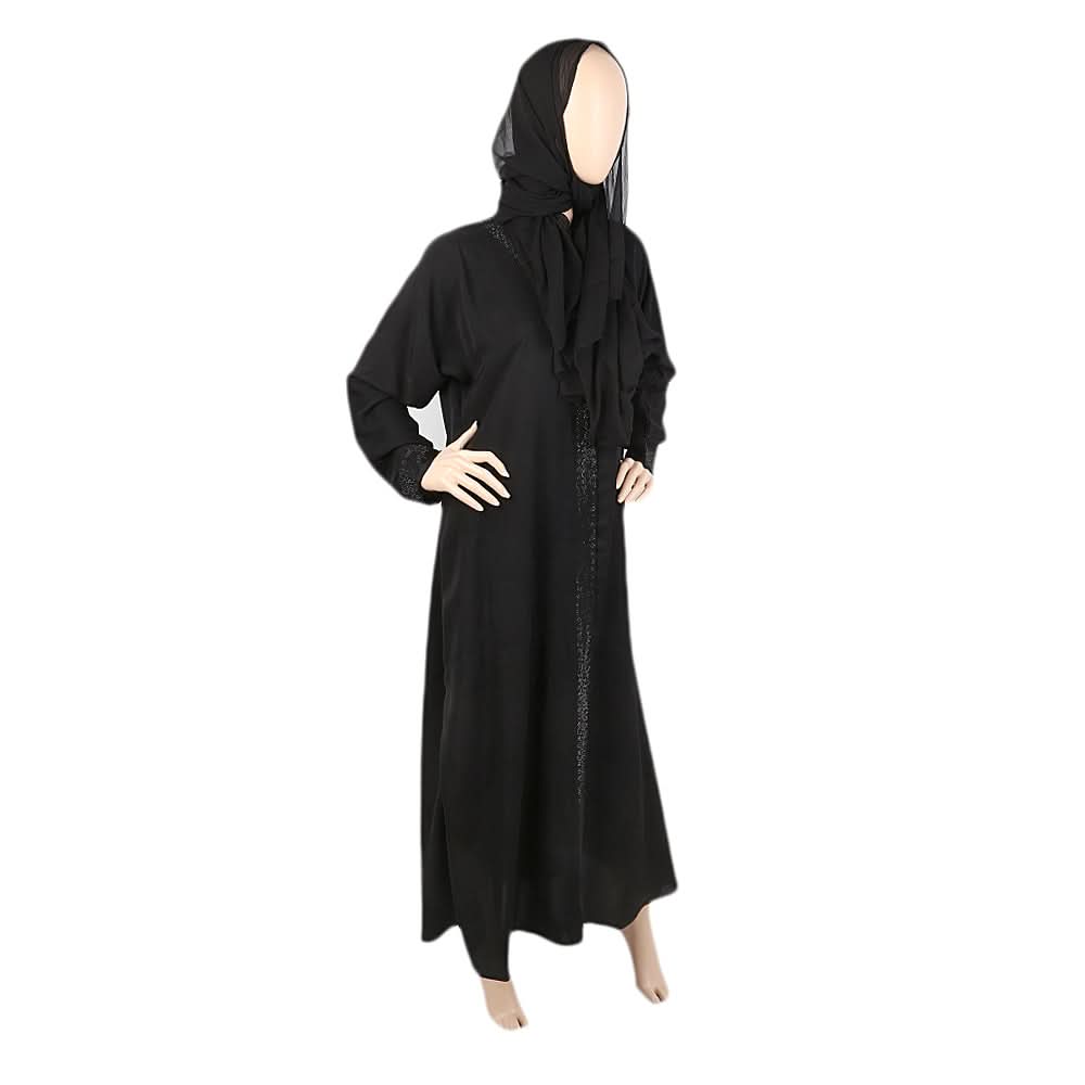 Women's Nag Open Abaya - Black, Women, Abayas, Chase Value, Chase Value