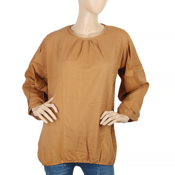 Women's Western Top - Brown, Women, T-Shirts And Tops, Chase Value, Chase Value