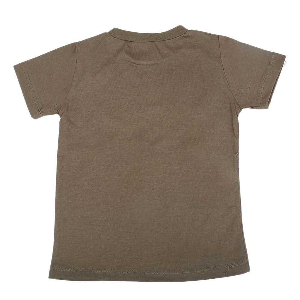 Boys Printed Half Sleeves T-Shirt 4731 - Olive Green, Kids, Boys T-Shirts, Chase Value, Chase Value