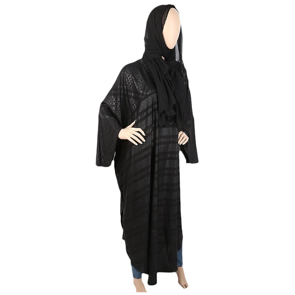 Women's Butter Fly Abaya - Black, Women, Abayas, Chase Value, Chase Value