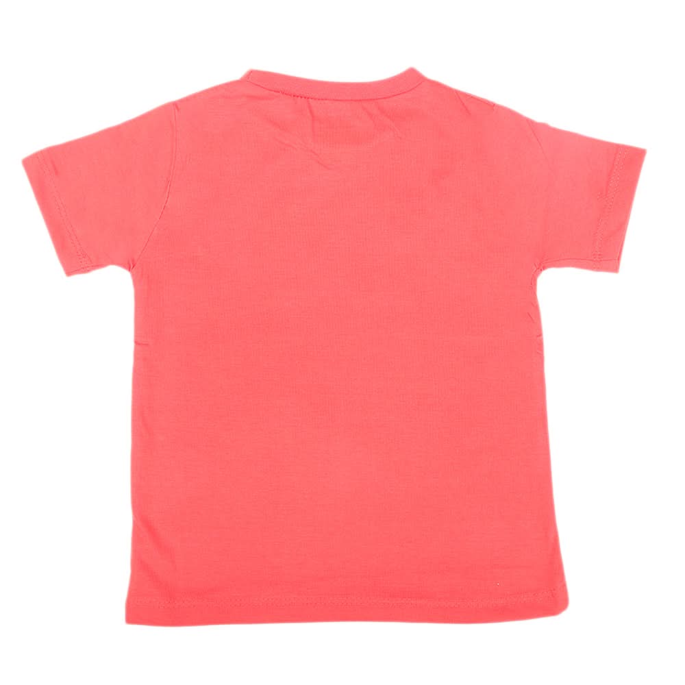 Boys Printed Half Sleeves T-Shirt 4747 - Red, Kids, Boys T-Shirts, Chase Value, Chase Value