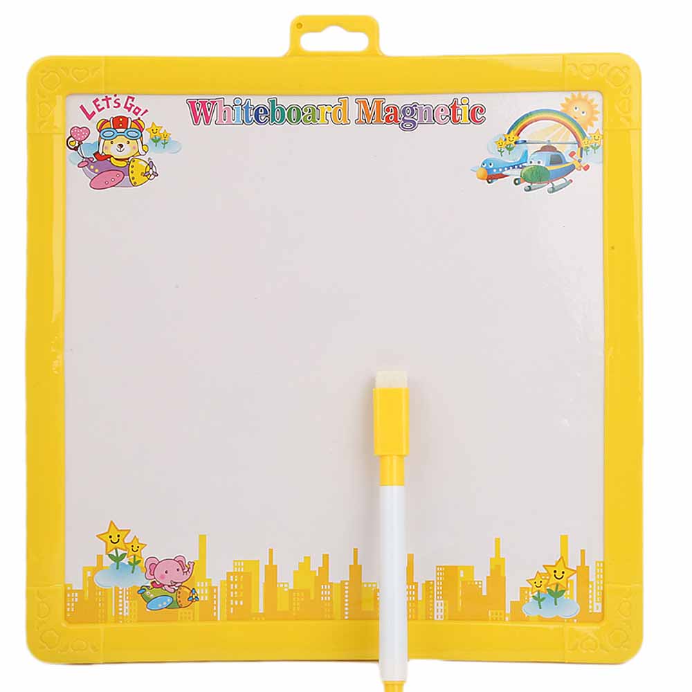 Magnetic Writing Board For Kid - Yellow, Kids, Writing Boards And Slates, Chase Value, Chase Value