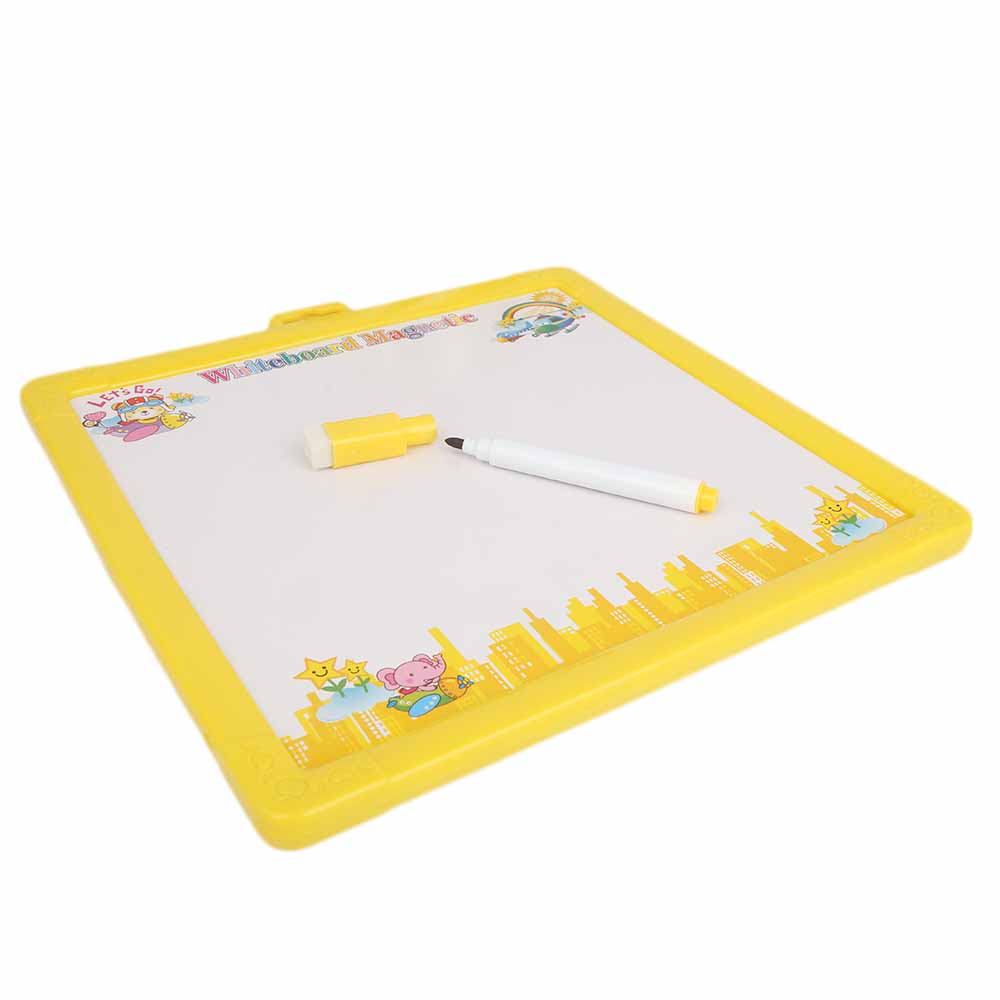 Magnetic Writing Board For Kid - Yellow, Kids, Writing Boards And Slates, Chase Value, Chase Value
