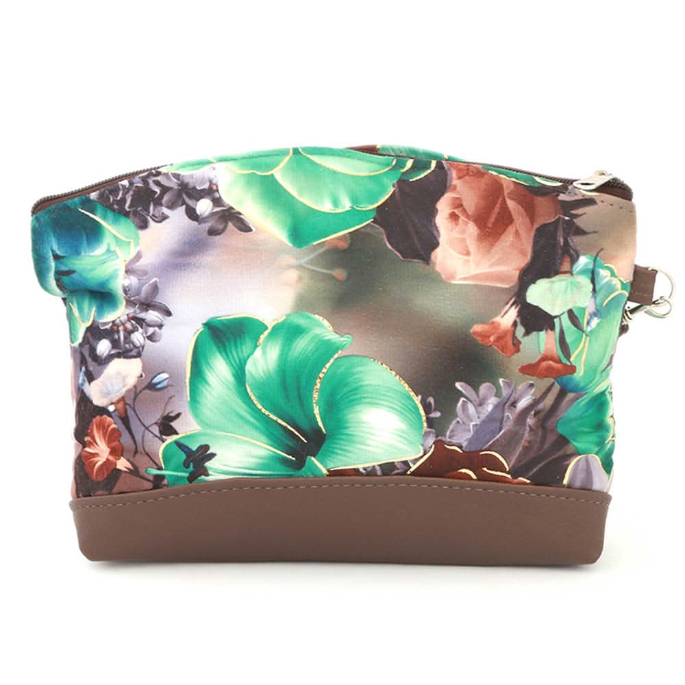 Women's Flower Printed Pouch - Coffee, Women, Wallets, Chase Value, Chase Value