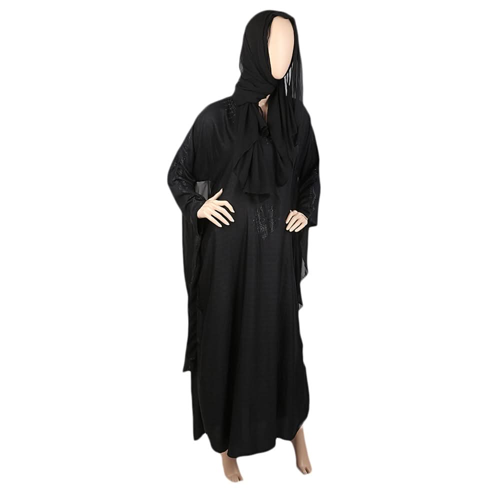 Women's Butter Fly Abaya - Black, Women, Abayas, Chase Value, Chase Value