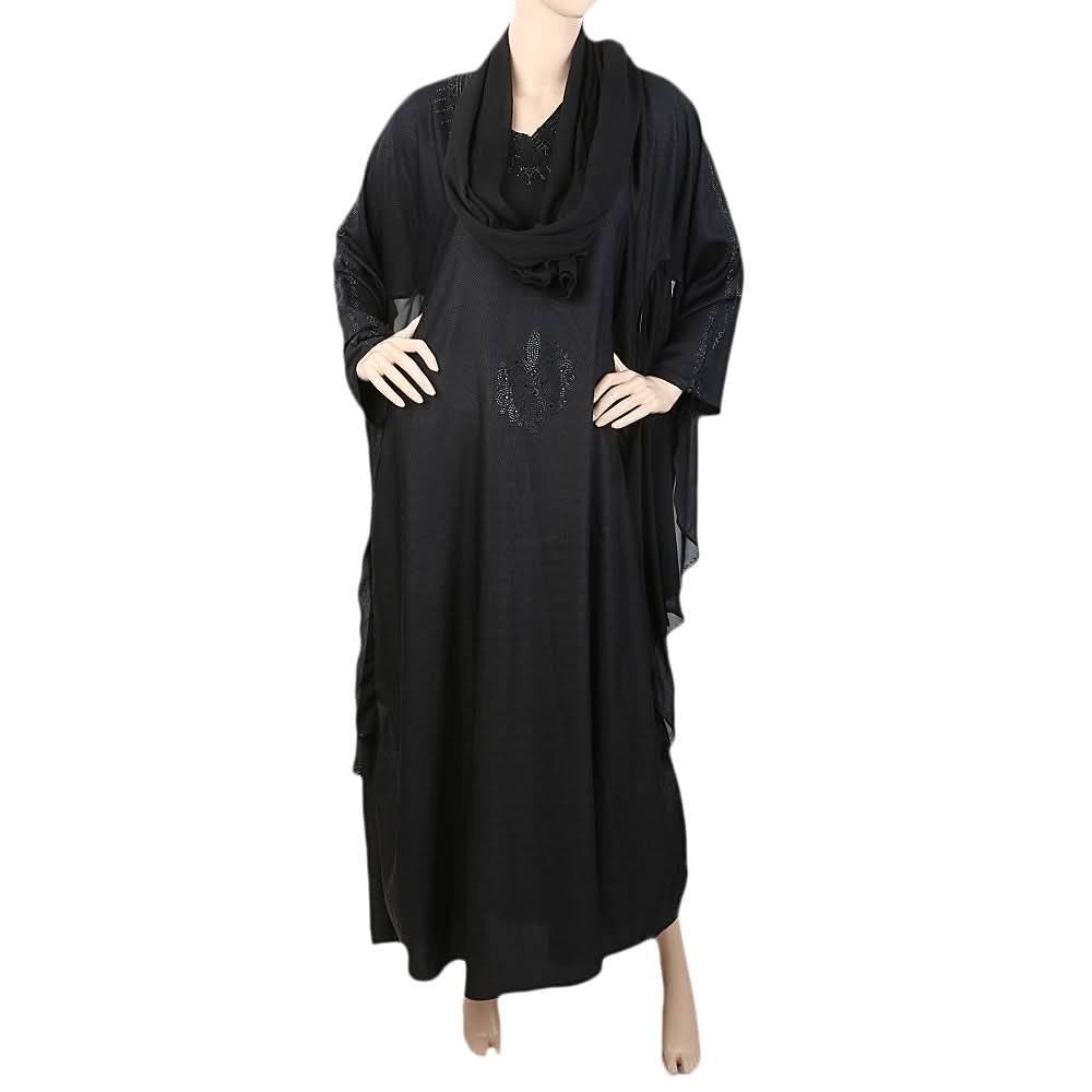 Women's Butter Fly Abaya - Black, Women, Abayas, Chase Value, Chase Value