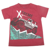 Boys Printed Half Sleeves T-Shirt 4747 - Maroon, Kids, Boys T-Shirts, Chase Value, Chase Value