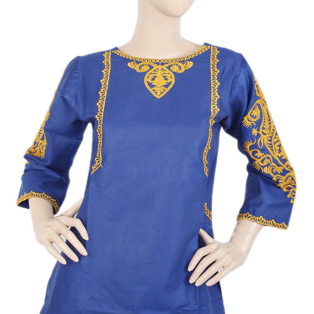 Women's Embordered 3 Piece Suit - Royal Blue, Women, Shalwar Suits, Chase Value, Chase Value