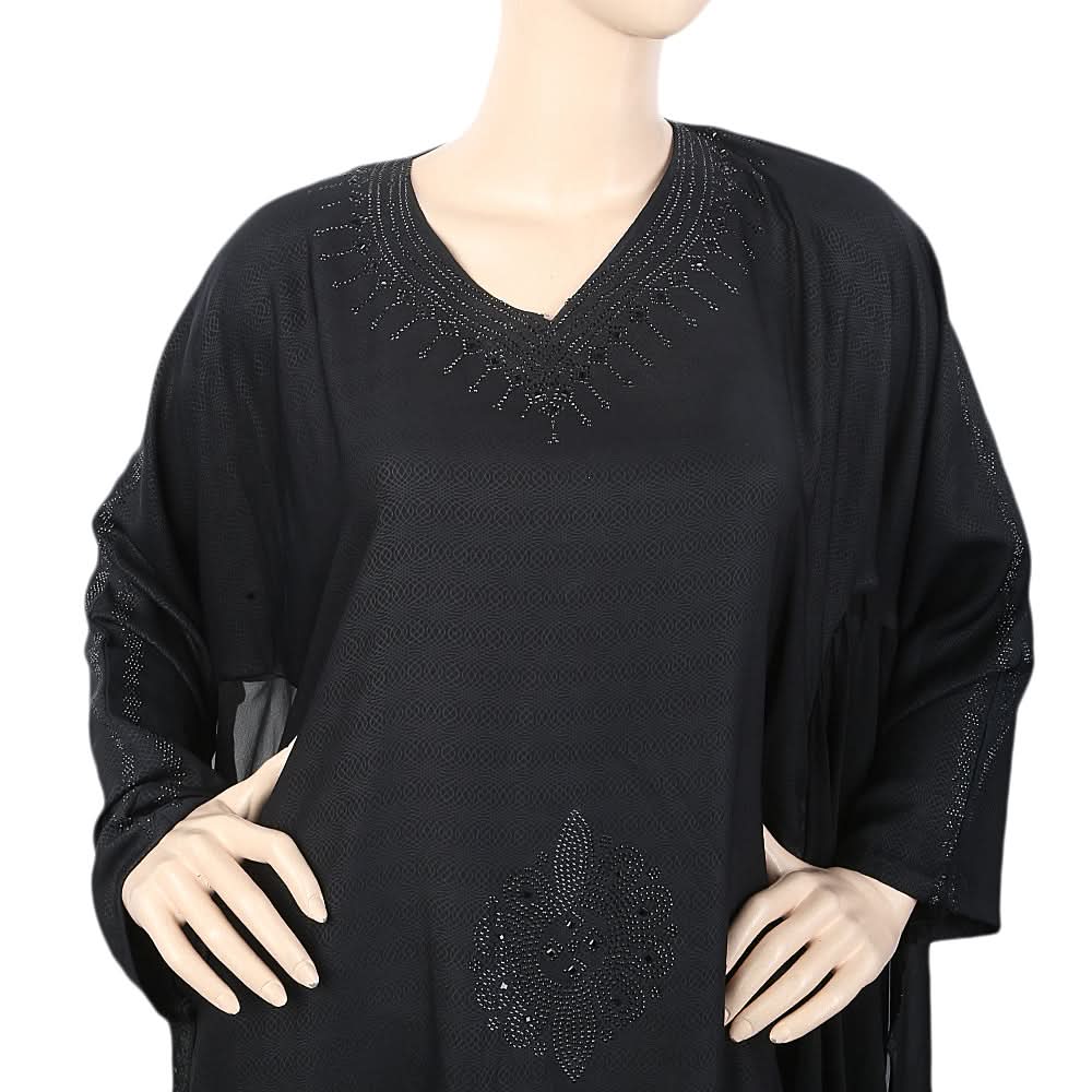 Women's Butter Fly Abaya - Black, Women, Abayas, Chase Value, Chase Value