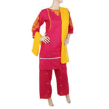 Women's Embordered 3 Piece Suit - Pink, Women, Shalwar Suits, Chase Value, Chase Value
