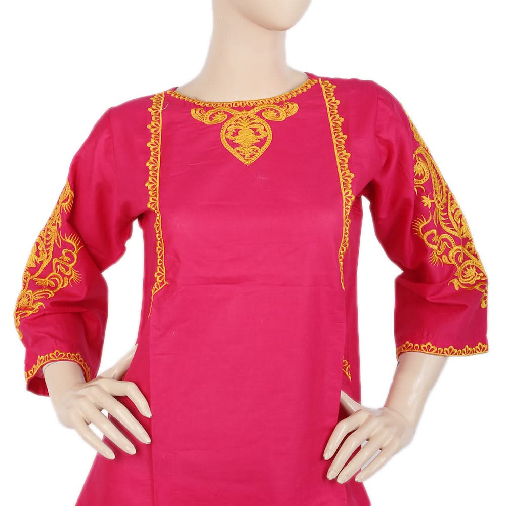 Women's Embordered 3 Piece Suit - Pink, Women, Shalwar Suits, Chase Value, Chase Value