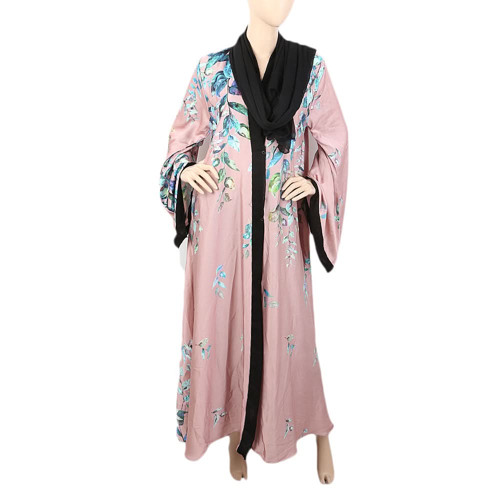 Women's Gown Gala Abaya - Pink, Women, Abayas, Chase Value, Chase Value