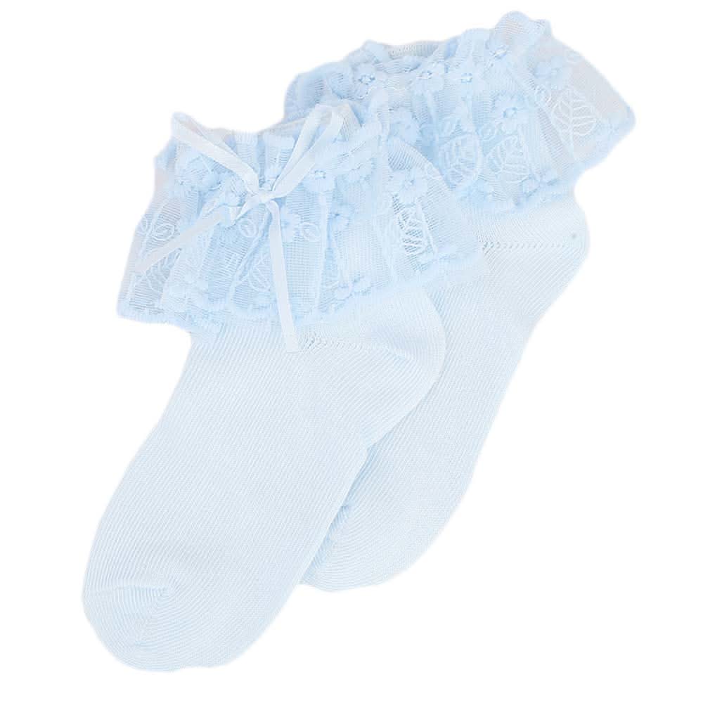 Girls Frill Socks - Blue, Kids, Girls Socks, Chase Value, Chase Value