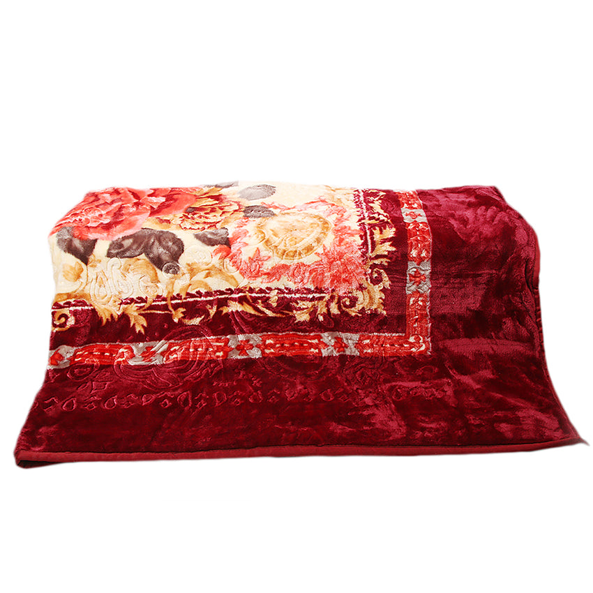 Blanket Durex 2 Ply Double Bed - Maroon, Home & Lifestyle, Blanket, Chase Value, Chase Value