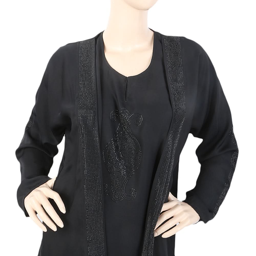 Women's Nag Patti Abaya - Black, Women, Abayas, Chase Value, Chase Value
