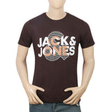 Men's Half Sleeves Printed T-Shirt - Coffee, Men, T-Shirts And Polos, Chase Value, Chase Value