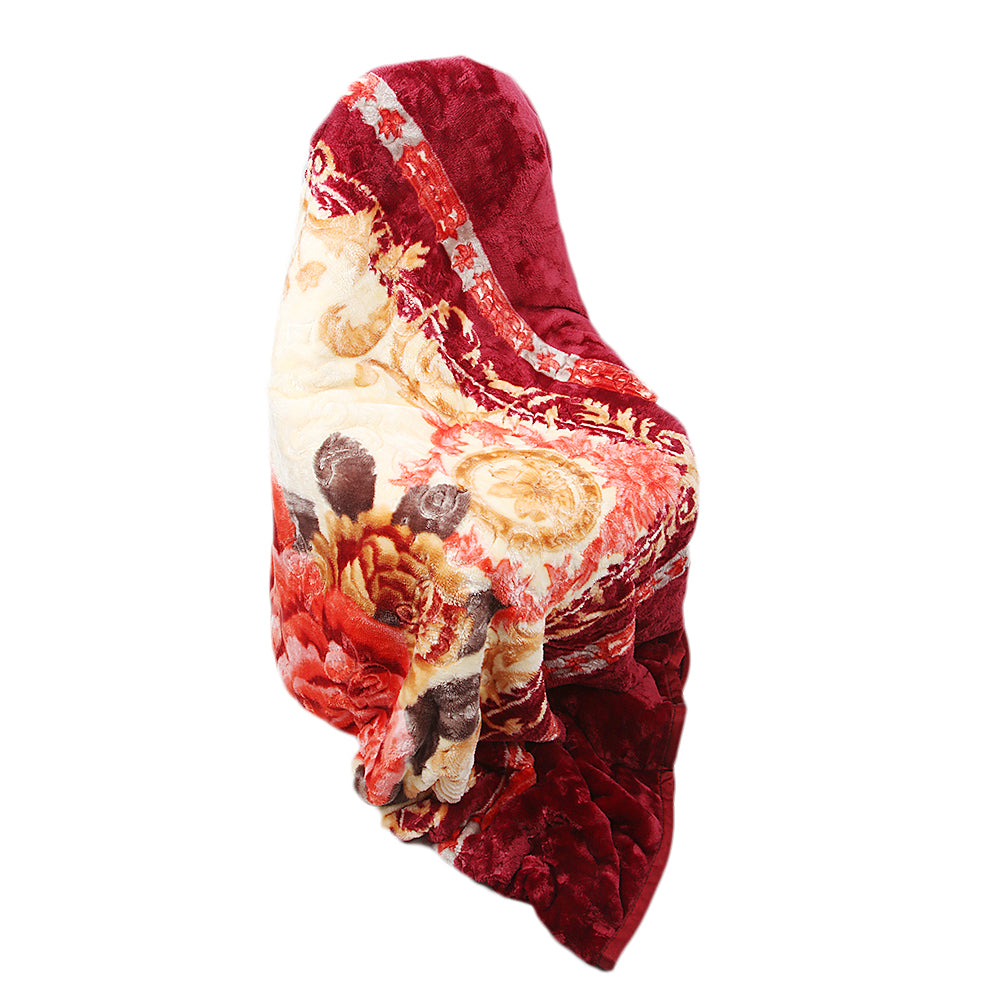 Blanket Durex 2 Ply Double Bed - Maroon, Home & Lifestyle, Blanket, Chase Value, Chase Value