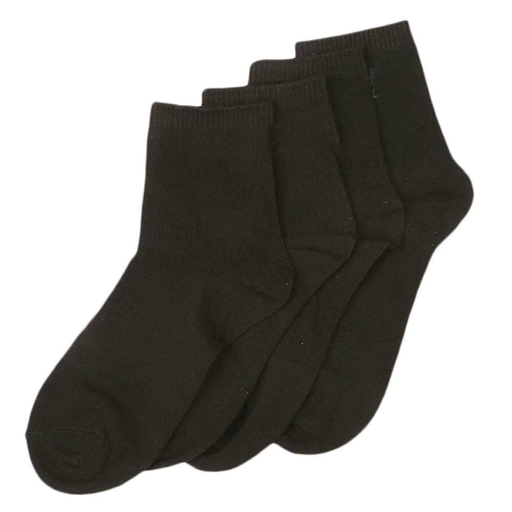 Men's Long Ankle Socks Pack Of 2 - Black, Men, Mens Socks, Chase Value, Chase Value