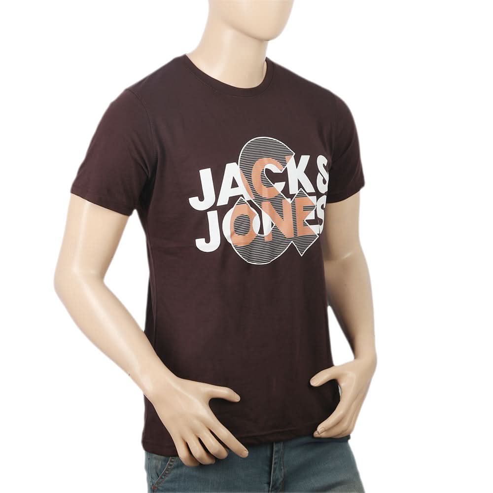 Men's Half Sleeves Printed T-Shirt - Coffee, Men, T-Shirts And Polos, Chase Value, Chase Value